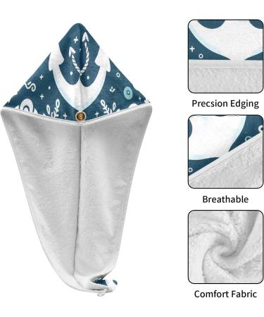 Buy Spear Rudder Blue Hair Towel 2 Pack | Super Absorbent Quick Dry Hair Turbans for Women & Girls - International Shipping - Buy Online on GoSupps.com