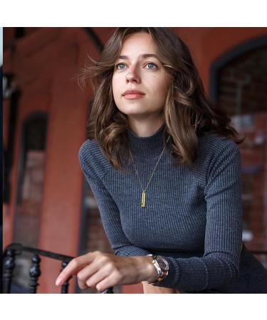 Breathing Necklace - Stainless Steel Breathing Necklace to Quit Vaping Calm Breath Necklace Spiritual Stress Necklace for Meditation Sleep Aid Calm Down Hamil Gold - Buy Online on GoSupps.com