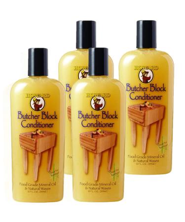 Howard BBC012 12 Oz Butcher Block Conditioner (4 Pack)