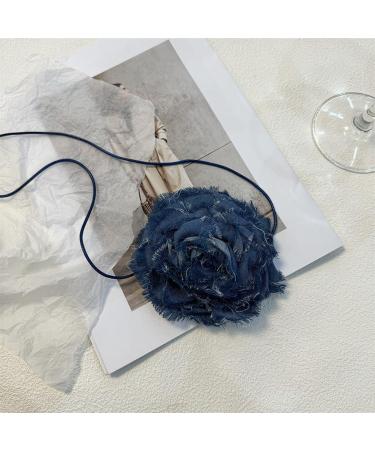 OralGos Gothic Camellia Flower Clavicle Chain - Adjustable Bridal Jewelry Accessories for Women - Buy Online on GoSupps.com