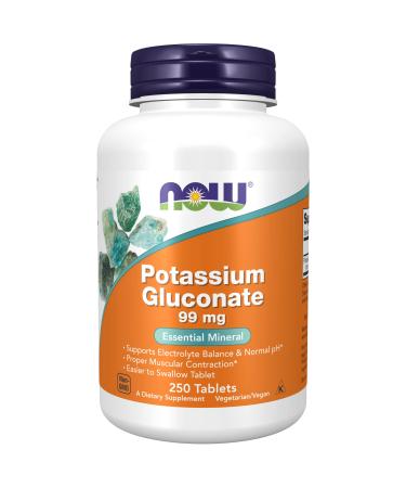 Now Foods Potassium Gluconate 99 mg 250 Tablets