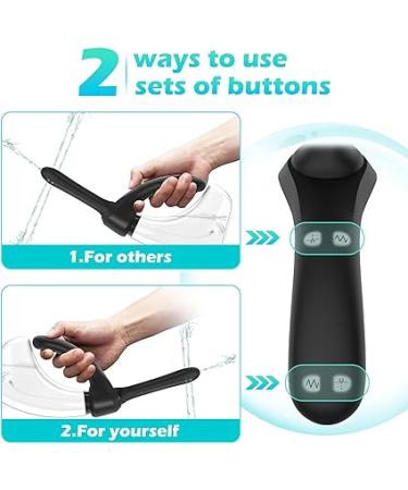 SENSIVO Electric Anal Douche Enema - 7 V Modes  3 Spray Speeds - Men and Women Colon Cleansing Kit - Enema Bulb and Cleaner Bottle - Buy Online on GoSupps.com