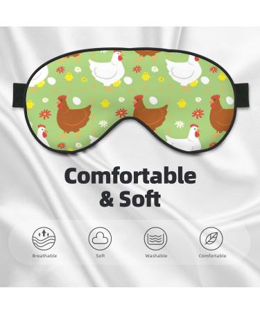 Happy Chicken Family Sleep Mask | Double-Sided Adjustable Eye Covers | Soft Sleeping Mask for Perfect Shading & Eye Edema Relief - Shop Internationally - Buy Online on GoSupps.com