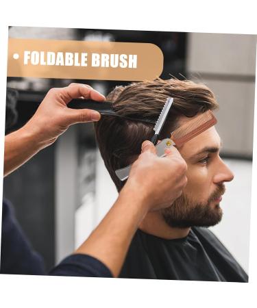 Fomiyes Foldable Travel Beards & Mustache Comb with Bottle Opener - Stainless Steel Portable Hair Cutting Brush - Buy Online on GoSupps.com