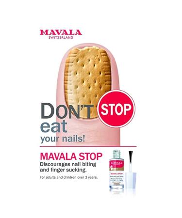Mavala Stop Nail Polish Treatment | Bitter Taste Deterrent | Easy Application | Ages 3+ | 0.3 Fl Oz - Buy Online on GoSupps.com