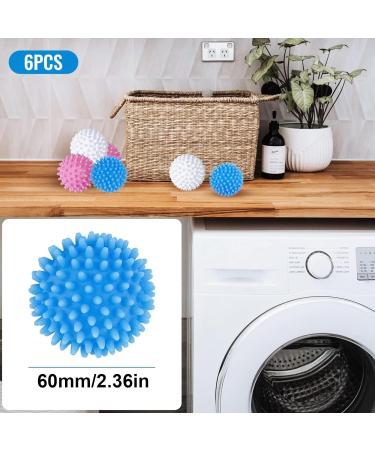 Wekuw Pack of 6 Dryer Balls Reusable Dryer Balls Hedgehog Ball Balls for Fluffy Laundry Washing Balls for Down Jackets Tumble Dryer Ball for Home Clothes Cleaning (Multiple Colours) - Buy Online on GoSupps.com