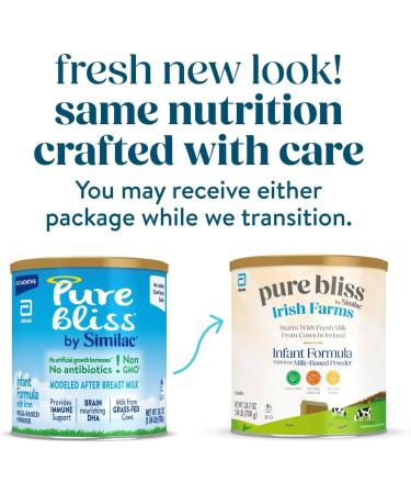 Similac Pure Bliss Infant Formula 24.7 Oz - Non-GMO & Modeled After Breast Milk - Buy Online on GoSupps.com