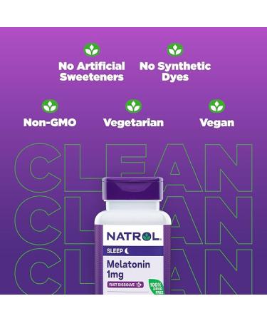 Buy Natrol Melatonin Fast Dissolve 1 mg Strawberry - 90 Tablets for Better Sleep - Buy Online on GoSupps.com