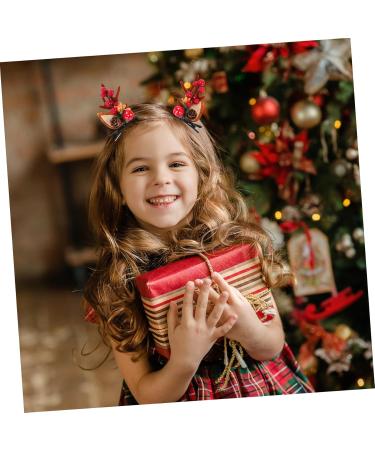 Beavorty 2 Pairs Hairpin Xmas Party Hair Clips Antlers Hair Clip Christmas Hair Clip Tiara Antler Decor Bill Hair Clips for Women Antler Hairpins Christmas Hair Barrettes Miss Elk - Buy Online on GoSupps.com