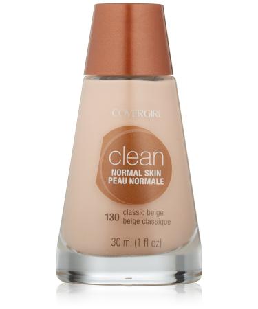 COVERGIRL Clean Liquid Makeup Classic Beige (N) 130 1.0-Ounce Bottles (Pack of 2)