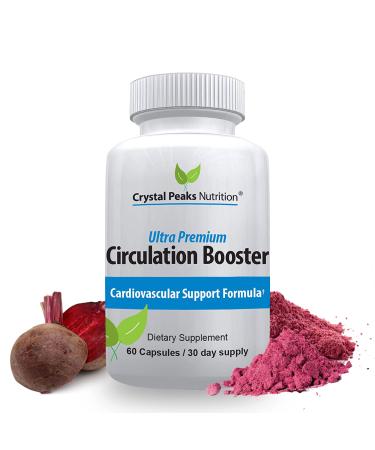 Pure Organic Beet Root Powder Extract - Blood Circulation Promotes Arteries and Veins Increase Nitric Oxide Production. 1300mg 60 Veggie Capsules