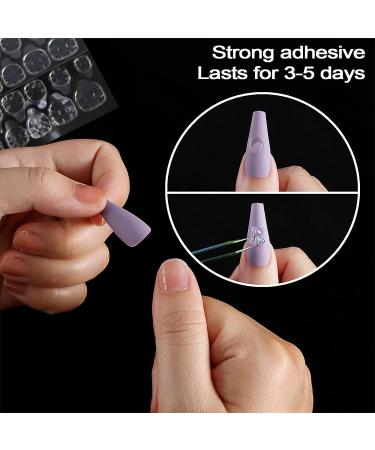 360pcs Thin Breathable Double Sided Adhesive Tabs for Press On Nails - White - Buy Online on GoSupps.com