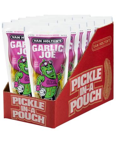 Van Holton's Garlic Joe Zesty Garlic Pickle in A Pouch - 12 x Pickles - Van holtons Pickle's