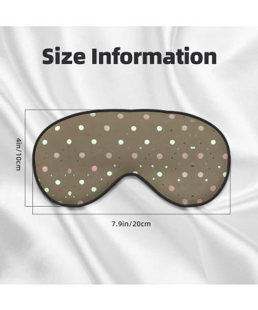 Polka Dot Ultra-Soft Light-Blocking Eye Mask for Restful Sleep | International Shipping Available - Buy Online on GoSupps.com