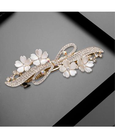 Flower Hair Accessories - White Daisy Hair Clips Rhinestone Daisy Hair Accessories Bride's Wedding Flower Hair Clips Hair Flowers for Women Flower Hair Accessories for Ladies Women and Girls - Buy Online on GoSupps.com