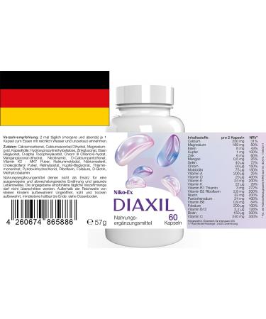  Niko-Ex Diaxil - 180 Capsules - Pack of 3 - Buy Online on GoSupps.com
