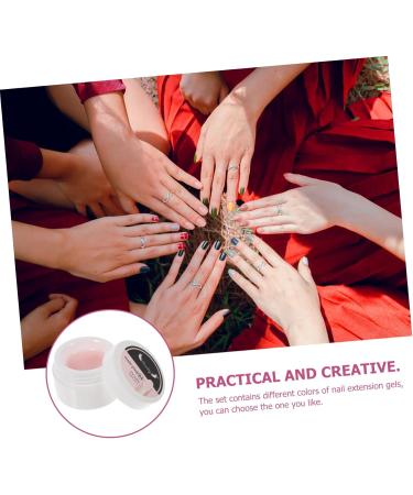 Beavorty 4 Boxes Extension glue nail Manicure Gels predicure supplies manicure extension art tools pedicure supplies glue gel manicure supplies gel de cejas transparente Model self made - Buy Online on GoSupps.com