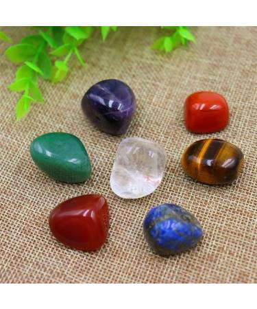 Stone 7pcs/Set Reiki Natural Stone Tumbled Stone Irregular Polishing Rock Quartz Yoga Bead for Decoration Balance Gemstone Decoration ERTEYIN - Buy Online on GoSupps.com