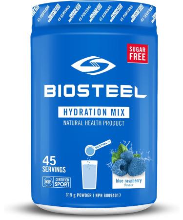 BioSteel Hydration Mix Great Tasting Hydration with Zero Sugar and No Artificial Flavours or Preservatives | Grape + Blue Raspberry Flavours 90 Servings 315 g (Pack of 1) Hydration Mix + Hydration Mix Zero Sugar - Buy Online on GoSupps.com