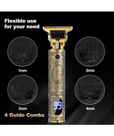 Hair Clippers for Men - Cordless Rechargeable Trimmer with LCD Display & Zero Gapped Grooming Kit - International Shipping - Buy Online on GoSupps.com