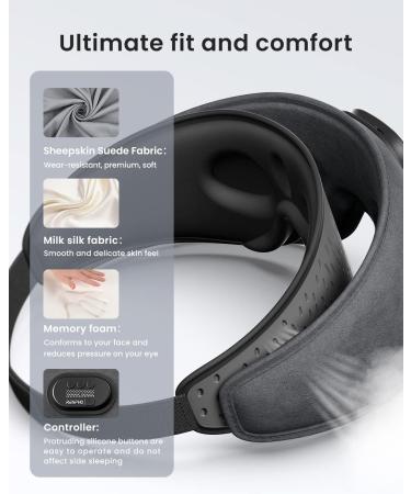 RENPHO EyeSnooze Sleep Mask with Bluetooth Headphones - Ultra Soft 3D Blackout Eye Mask for Side Sleepers, Men - Comfort Night Eye Mask - Fathers Day & Graduation Gifts - Buy Online on GoSupps.com