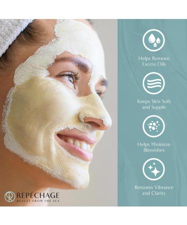 Repechage Sea Mud Mask - Deep Exfoliating Pore Cleanser for All Skin Types | 4 fl. oz. Acne Treatment for Brightening & Clarity - Buy Online on GoSupps.com