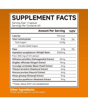 LEMON CODE Shilajit Capsules with Black Seed Oil & Ashwagandha & Sea Moss for Energy Focus & Mood Support Natural Mineral Complex Vegan Non-GMO 60 Capsules - Buy Online on GoSupps.com