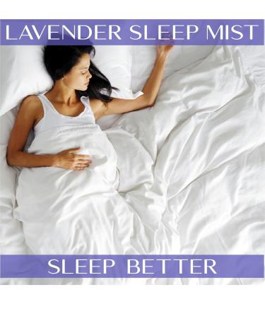 Laki Naturals Lavender Sleep Mist 2.7oz - Natural Sleep Aid Hydrosol Body Spray with Essential Oils for Relaxation & Calm - Buy Online on GoSupps.com