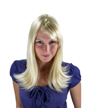 WIG ME UP - 3218-611 Wig light blonde straight side parting curved tips