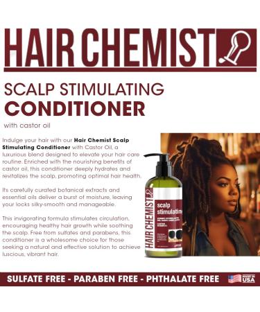 Hair Chemist Scalp Stimulating Castor Oil Conditioner 33.8 oz | Nourishing Castor Oil Hair Treatment for All Hair Types - International Shipping Available - Buy Online on GoSupps.com