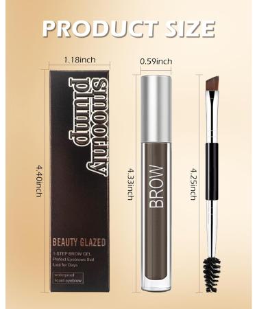 Tinted Brow Gel- Blonde Tinted Thickening Eyebrow Gel Brow Fast Sculpt Volumizing Eyebrow Glue Waterproof Long-Lasting Transfer-Proof Eyebrow Mascara Makeup with Brow Tool & Brush (0.106 Oz)-03# 03# Blonde - Buy Online on GoSupps.com