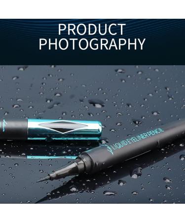 Waterproof Eyeliner | Skin-Friendly Eyeliner Pencils For Women | 4d Smooth Waterproof And Oil-proof Non-smudge Cool Black Quick-drying Liquid Eyeliner For Women Girls - Buy Online on GoSupps.com