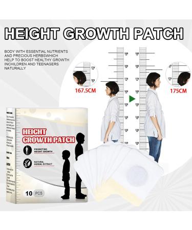 Height Growth Patches - 10 Healthy Bone Growth Stickers for Ages 12-36 | Boost Height Naturally - Buy Online on GoSupps.com