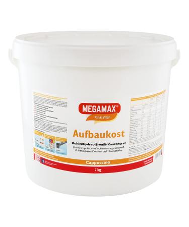 Megamax Building food cappuccino 7 kg ideal for strengthening and underweight-protein powder for preparing a carbohydrate protein drink for muscle mass and muscle building weight gain cappuccino 7 kg (1 Pack)