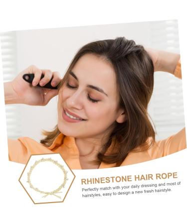 DOITOOL Diamond-encrusted Colorful Twist Hair Rope Hair Accessories for Women Pearl Hair Ties Hair Accessory Tiara Decorative Hair Scrunchies Korean Version Fabric + Diamond Miss Decorate - Buy Online on GoSupps.com