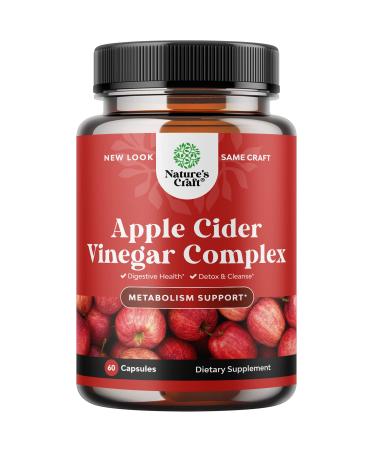 Natures Craft Apple Cider Vinegar Weight Loss  Booster - 60 Capsules