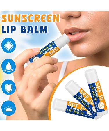 Sunscreen Lip Balms SPF 15 - Bulk Lip Balm Sticks for Employee Gifts - 50 Pcs Perfect for Travel & Beach - Buy Online on GoSupps.com