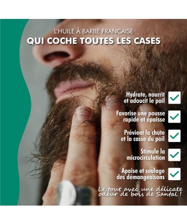 Mr. Barbie 2-in-1 Beard & Hair Oil | 100% Natural French Moisturizer | Organic Vegan with Castor Sandalwood & Mavot | 30ml - Buy Online on GoSupps.com
