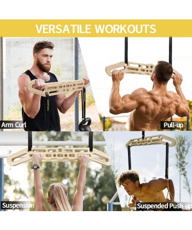 Power Guidance Wooden Hangboard - Portable Rock Climbing Training Tool for Grip Strength | Indoor & Outdoor Use - Buy Online on GoSupps.com