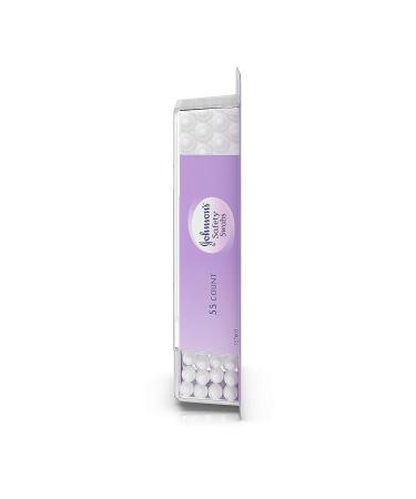 Johnson's Safety Ear Swabs for Babies & Children - Non-Chlorine Bleached Cotton - 55 ct - Buy Online on GoSupps.com