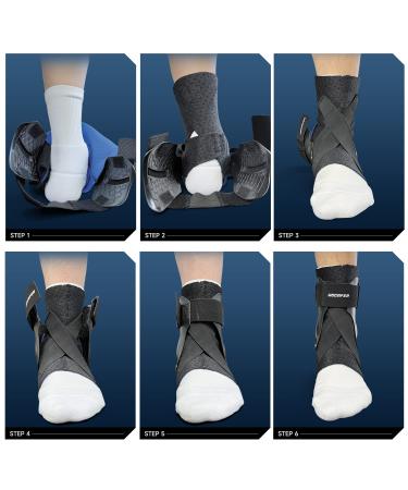 Hocafer Left Ankle Brace for Women & Men - Support for Sprained Achilles Tendon, Injury Recovery - Ideal for Running, Basketball, Football - Size M Left - Buy Online on GoSupps.com