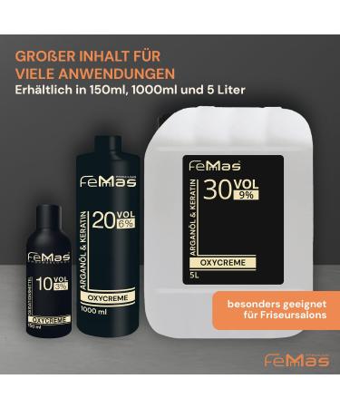 FemMas Oxycreme 150 ml (3%) I Professional Oxidant for Hair Dyeing I Easy Application & Optimal Adhesion I for Perfect Even Colour Generation in Professional Quality - Buy Online on GoSupps.com