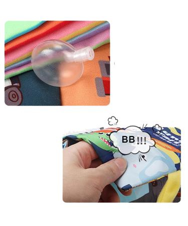 Little Bado Crinkle Tail Cloth Books Set - Jungle, Dinosaur, Garden Themes | Soft Baby Books for Boys and Girls | Ideal Birthday or Christmas Gift - Buy Online on GoSupps.com