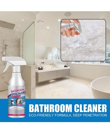 2PCS Bathroom Descaler Spray Stubborn Stains Cleaner Shower Glass Cleaner Spray Limescale Remover Foam Spray Bubble Cleaner for All Purpose Stain Remover - Buy Online on GoSupps.com