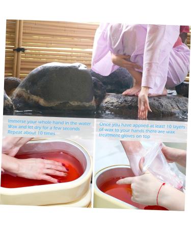 Healeved 3 Pairs Waxing Gloves Paraffin Wax Bath Gel Nail Heat Gloves Moisturizing Whitening Gloves Heat Retention Gloves Spa Mitts Cloth Mitt Mittens Hand Wax Gloves Hot Wax Thicken Towel - Buy Online on GoSupps.com