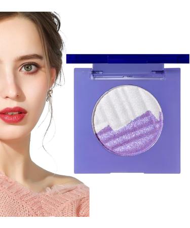Highlighter Eyeshadow - Portable Powder Eyeshadow Makeup Palette | Portable 2-Color Long-Lasting Highlighting Delicate Powder for Eyes & Eyelids Hersil S10 - Buy Online on GoSupps.com