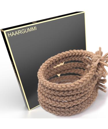 Mandouki Hair Tie (6 pieces) - Elegant braided hair ties: Ultimate hold and durability for women and girls Sand - Buy Online on GoSupps.com