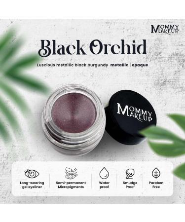 Mommy Makeup Stay Put Gel Eyeliner | Waterproof Smudge Proof Long Wearing Cream Eyeliner | Black Orchid Metallic Black Burgundy - Buy Online on GoSupps.com