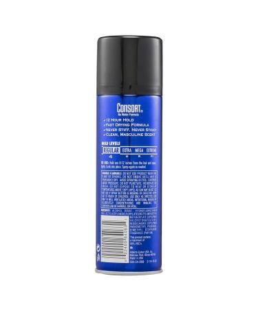Consort For Men Hair Spray Regular Hold 8.3 oz (Pack of 12) Regular Hold 8.3 Fl Oz (Pack of 12) - Buy Online on GoSupps.com