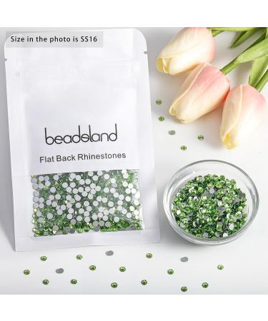 Beadsland 1440Pcs Flat Back Rhinestones for Nails - Light Green SS16 (3.8-4.0mm) - Perfect Nail Crystals for DIY Nail Art - Buy Online on GoSupps.com